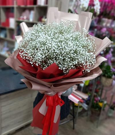 Букет цветов из: Гипсофила в Верх-Чебуле