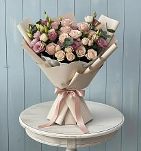 Букет цветов из:  Розы и Лизиантусы #REPLACE_PRED# Верх-Чебуле