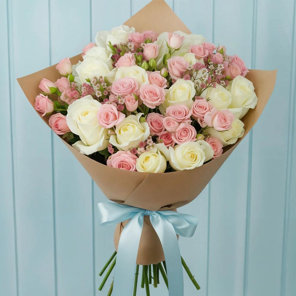 Букет цветов из: Розы в Верх-Чебуле