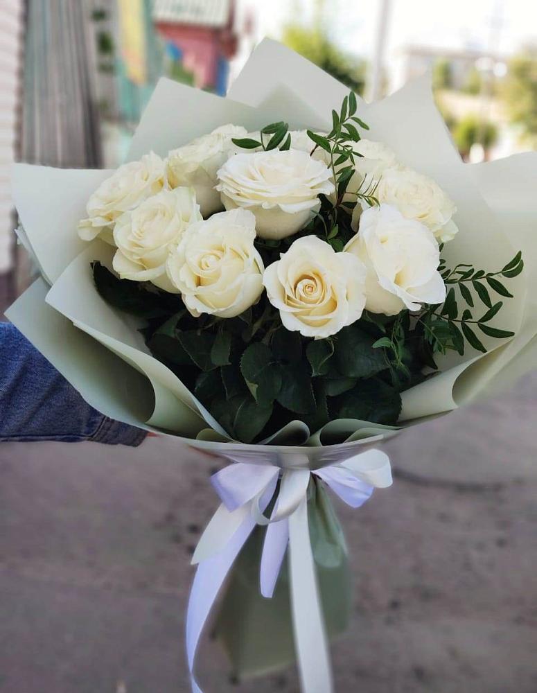 Букет Белые розы Проуд в Верх-Чебуле