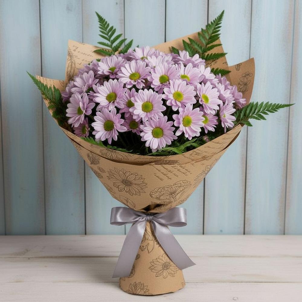 Букет цветов из: Хризантемы в Верх-Чебуле