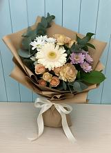 Букет цветов из:  Герберы и Хризантемы в Верх-Чебуле