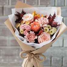 Букет цветов из:  Гвоздики, Хризантемы и Розы в Верх-Чебуле