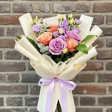 Букет цветов из:  Лизиантусы и Розы #REPLACE_PRED# Верх-Чебуле