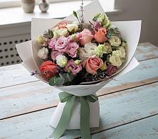 Букет цветов из:  Розы, Лизиантусы и Гвоздики #REPLACE_PRED# Верх-Чебуле