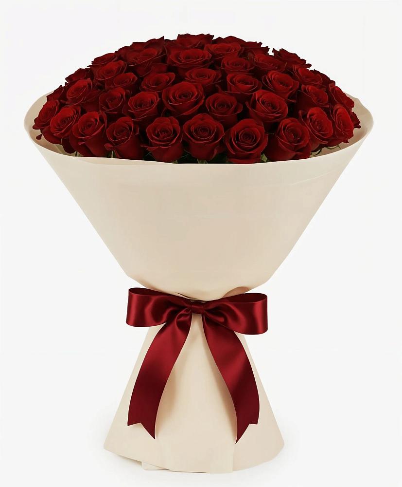 Букет 101 Бордовая роза Блэк Бакарра в Верх-Чебуле