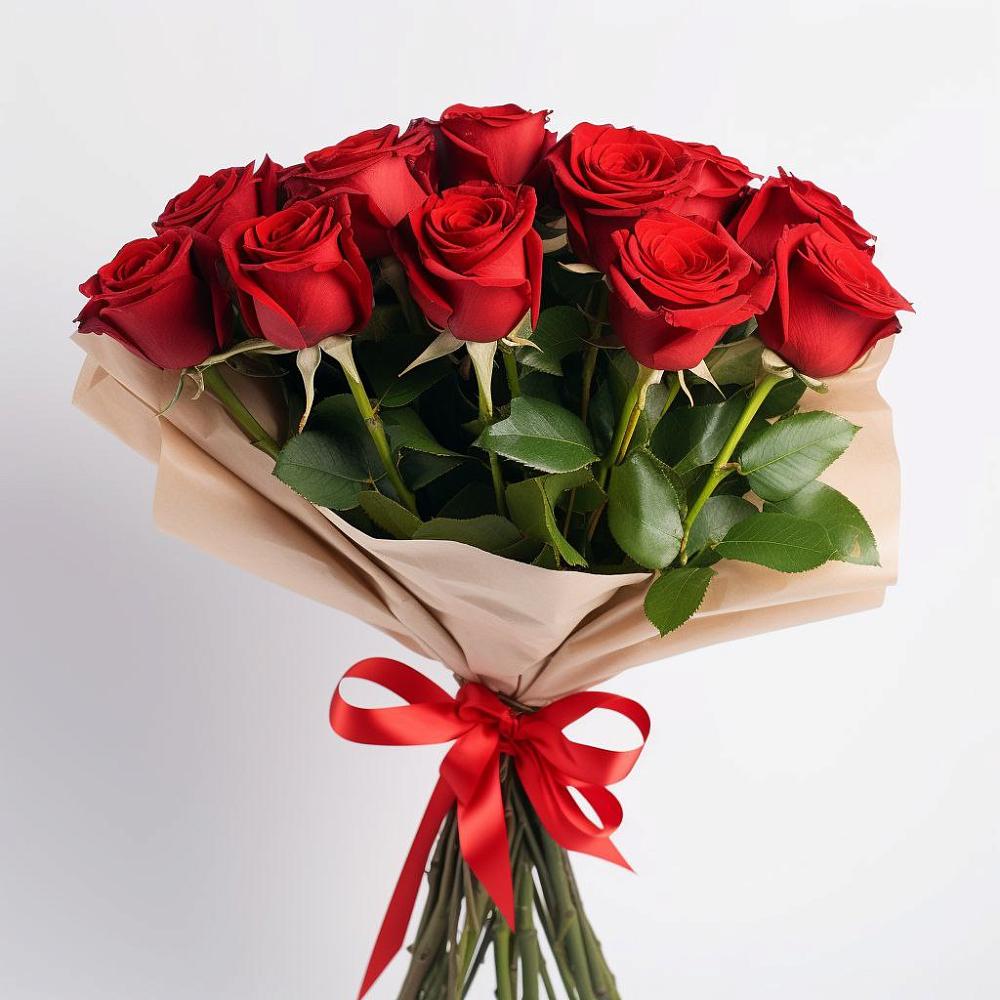 Букет 11 Красных роз Эдлесс Лав в Верх-Чебуле